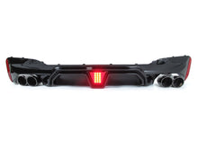 LED Rear Diffuser w/ Black Exhaust Tips for BMW 5-Series G30 Sedan 2017-2023 M Sport di191