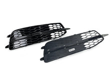 All Black Fog Light Grille Covers Left+Right Audi A6 C7 S-Line S6 2012-2015