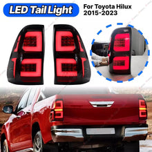 Smoked LED Tail lights Fits Toyota Hilux N80 SR5 SR 2015-Onwards Dual Cab