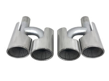 Chrome/Black Exhaust Tips For Mercedes W220 W221 W211 W212 W203 W204 W219 W218 SLK R171 SL R230