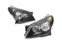 L+R Head Light (Black Reflector) Non Xenon For Holden Astra AH S1 S2 2004-2010