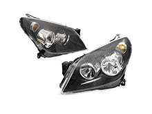 L+R Head Light (Black Reflector) Non Xenon For Holden Astra AH S1 S2 2004-2010