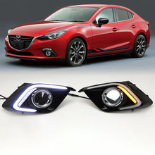 DRL LED Daytime Running Light Fog Lamp w. Turn Signal for MAZDA 3 AXELA 2014-2015