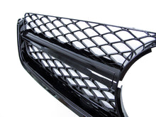 Gloss Black Honeycomb Front Grill for Mercedes W204 Sedan C63 AMG 2008-2011 Pre-LCI