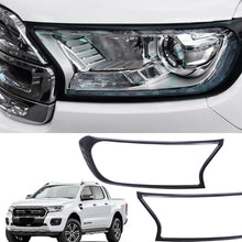 Front Headlight Head Lights Cover Trim For Ford Ranger Raptor PX3 XLT 2018-2022