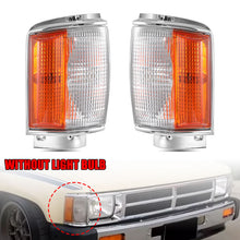 Pair Corner Indicator Light Chrome Trim for Toyota Hilux 4x4 LN65 YN65 YN67 1983-1988 - NO bulbs