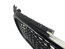 Gloss Black RS4 Style Front Bumper Hex Mesh Grille For Audi A4 S4 B8 2009–2012