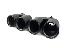 Black Twin Exhaust Tips Tailpipe for BMW X5 G05 X6 G06 X7 G07 40i 2019-2024