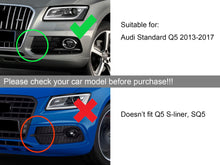 Front Fog Light Covers / Bezels Pair For Audi Q5 8R 2013-2017 Standard Bumper