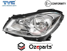 LH Left Head Light Lamp Halogen (Chrome) For Mercedes Benz C Class W204 LCI 2010-2014 Sedan / Wagon / Coupe