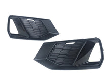 Pair Front Bumper Fog Light Grilles Audi A7 C8 Sportback 2019-2025