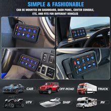 8 Gang Switch Panel LED Light Relay Circuit Control Box Car Boat Marine 12V 24V