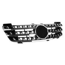 3 Fin Front Bumper Grille Chrome/Black For Mercedes Benz ML Class W164 2005-2008