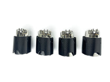 4Pcs Carbon Fiber Exhaust Tips for BMW M2 G87 M3 G80 M4 G82 G83 2021+