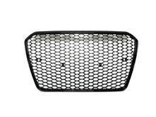 RS5 Style Badgeless Gloss Black Honeycomb Front Grille For Audi A5 S5 B8.5 2013–2016