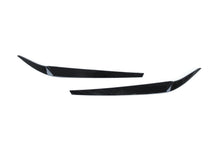 Gloss Black Headlight Eyelid Cover Eyebrow For BMW 5-Series G30 530I 540I M550I 2017-2023