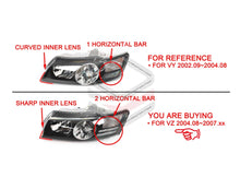 Pair LH+RH Head Light Projector For Holden Commodore VZ 2004-2007