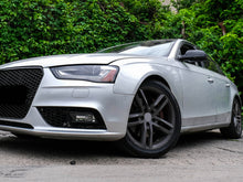 Gloss Black Fog Light Grille Covers For Audi A4 B8.5 2013-2016 Non S-Line