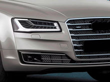 Pair Front Bumper Fog Light Grilles Mesh Style Audi A8 / A8L W12 2015-2018