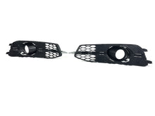 All Black Fog Light Grille Covers Left+Right Audi A6 C7 S-Line S6 2012-2015