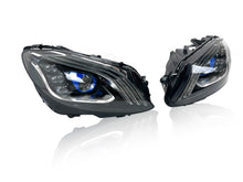 Maybach Style LED Headlights For 2015-2021 Mercedes C-Class W205 W/Blue DRL