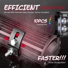 20inch Dual Row LED Work Driving Light Bar Spot Flood Combo Offroad Truck 4X4WD
