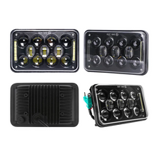 Pair 4x6'' 60w LED Rectangular Headlights High Low Beam + DRL for Truck FREIGHTLINER Chevrolet Off-road ATV UTV