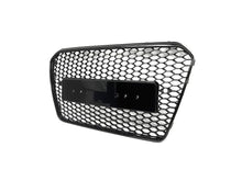 RS5 Style Badgeless Gloss Black Honeycomb Front Grille For Audi A5 S5 B8.5 2013–2016