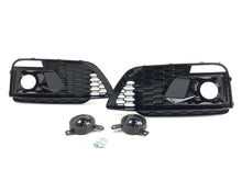 Left+Right Fog Light Grille Covers For Audi Q5 S-Line / SQ5 2018-2020