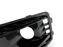 Pair Front Bumper Fog Light Grille Covers For Audi A4 S4 B9 2020-2024