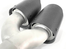 Matte Carbon Fiber Quad Exhaust Tips Replace for BMW G20 M340i 2019-2022