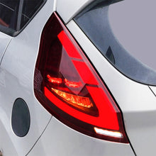 Pair LED Red Tail Lights Assembly for Ford Fiesta Hatchback 2014-2019 Rear Lamps