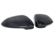 Carbon Fiber Mirror Cover Caps for VW Golf MK8 2022-2025 GTE GTI GTD Golf R w/ Assist Light