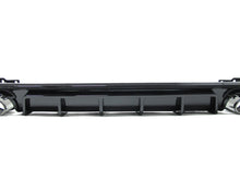Glossy Black Rear Diffuser + Exhaust Tips for Audi A6 C8 S6 Sline 2019-2023 di92