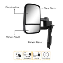 2x L+R Extendable Towing Mirrors Black for Toyota Land Cruiser 70-79 Series 1984-2022