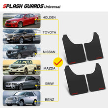 4x Front & Rear Black Colour Universal Splash Guards Mud Flaps Mudflap for Nissan Patrol GU