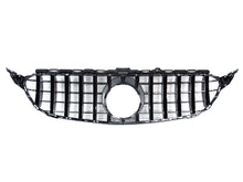 Gloss Black GT Front Grille For Mercedes-Benz W205/C205 Sedan & Coupe 2015–2018 (No Camera)