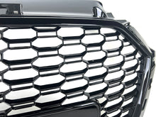 RS3 Style Badgeless Front Grille Black Honeycomb For Audi A3 S3 8V 2017–2020