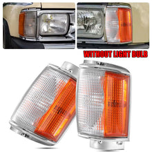 Pair Corner Indicator Light Chrome Trim for Toyota Hilux 4x4 LN65 YN65 YN67 1983-1988 - NO bulbs