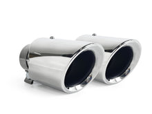 2x Porsche Universale 2.5'' Exhaust Muffler Tips Chrome / Black