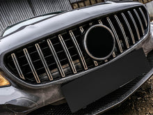 Silver GTR Grille Front Bumper Grill for Mercedes CLA C117 2013-2016 w/o Camera fg20