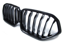 Glossy Black Single Slat Front Kidney Grille Grill for BMW X6 G06 2020-2023 fg116
