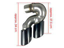 Gloss Black Exhaust Tips Replace for BMW X5 G05 X6 G06 X7 G07 40i Models