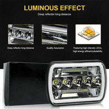 Pair 7x6'' 5x7'' LED Headlights HI/LO/DRL/TURN SIGNAL For 1983-2004 Toyota Hilux