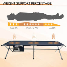 Outdoor Portable Folding Camping Bed Aluminum Single Cot Strecther Military Bed