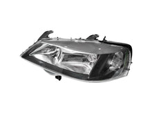 Pair Black Headlights Head Lamps For Holden Astra TS 1998-2006