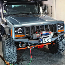 Pair 5x7'' 7x6'' LED Headlights High/Low Beam w/ Turn Signal + DRL for Jeep Wrangler YJ Cherokee XJ ATV UTV