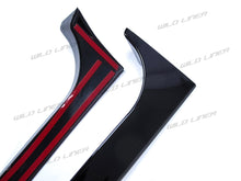 Gloss Black Rear Window Spoiler Side Canard Splitter for VW Golf 6 MK6 GTI R GTD