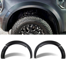 4pcs Front Fender Flares Black Wheel Arch Guard For Ford Ranger PY NEXT GEN SPORT 2022-2025 w/o Sensor Cutout