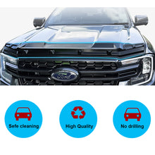Bonnet Protector Matte Black Hood Guard Trim For Ford Ranger Next-Gen PY 2022 2023 2024+